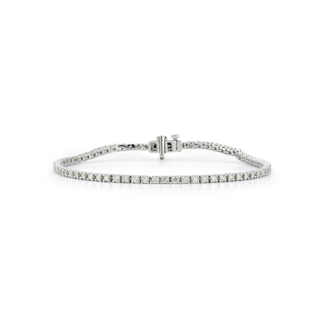 White Gold-1^Diamond Tennis Bracelet: DRD 2.00 Ct. Total Weight Tennis Bracelet in White Gold