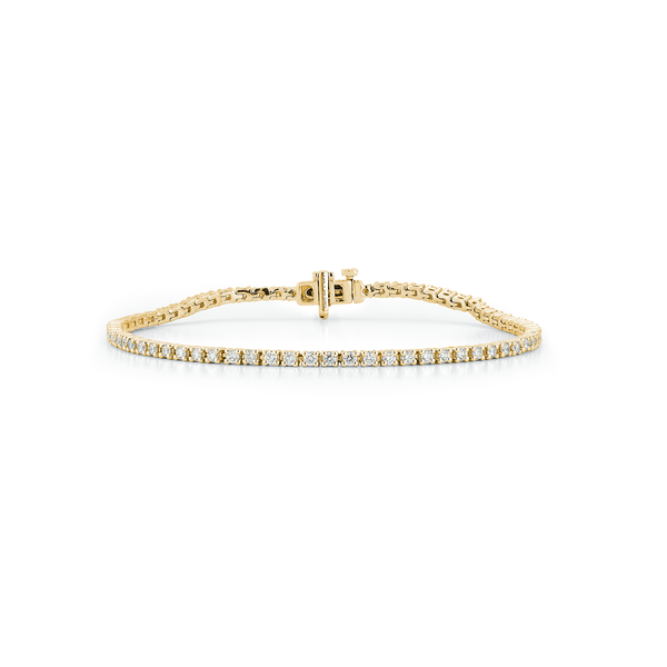 Yellow Gold-1^Diamond Tennis Bracelets DRD 2.00 Ct. Total Weight Tennis Bracelet in Yellow Gold