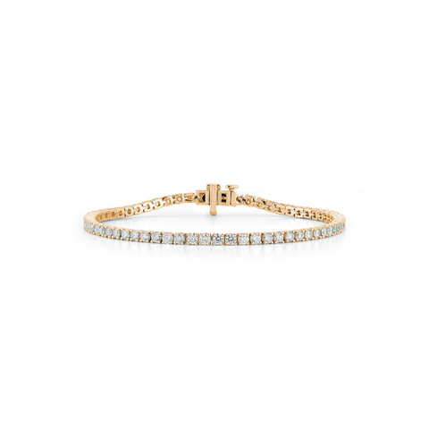 Rose Gold-1^Diamond Tennis Bracelet in Rose Gold