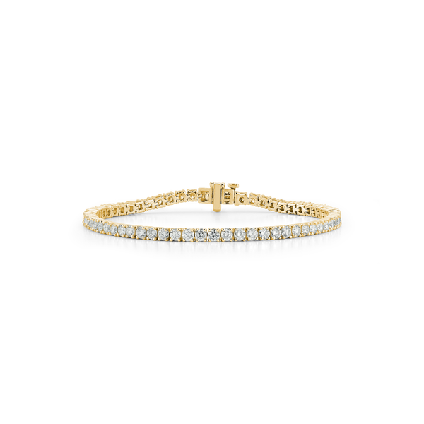 Yellow Gold-1^Diamond Tennis Bracelet in Yellow Gold