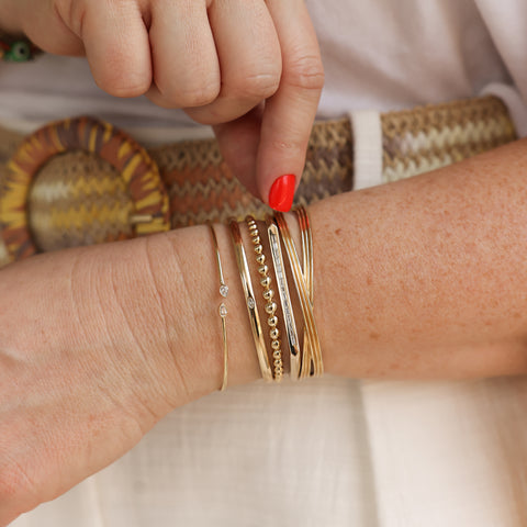 Yellow Gold-3^Diamond Cuff Bracelets: Alexa Jordyn Single Marquise Cuff Bracelet in Yellow Gold