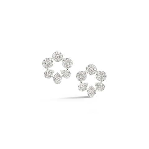 White Gold-1^Designer Stud Earrings: Taylor Beth Cutout Studs in White Gold