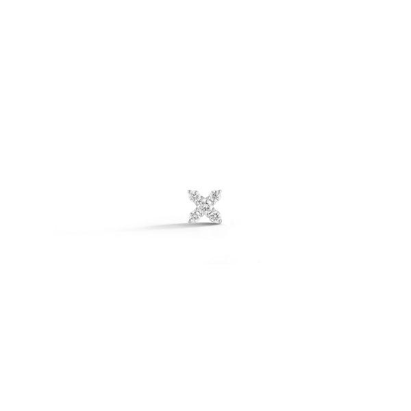 White Gold-1^Single Stud Earrings: Ava Bea X Single Stud in White Gold