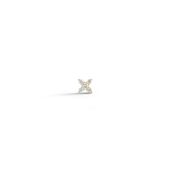 Yellow Gold-1^Single Stud Earrings: Ava Bea X Single Stud in Yellow Gold