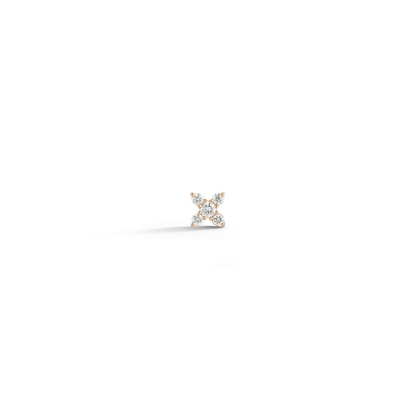 Rose Gold-1^Single Stud Earrings: Ava Bea X Single Stud in Rose Gold