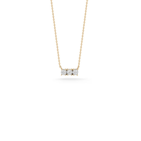 Yellow Gold-1^Diamond Bar Necklaces: Ava Bea Bar Necklace in Yellow Gold