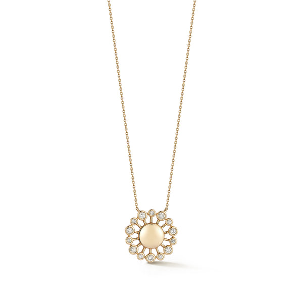 Yellow Gold-1^Designer Diamond Necklaces: Lulu Jack Sunburst Necklace in Yellow Gold Thumbnail-only