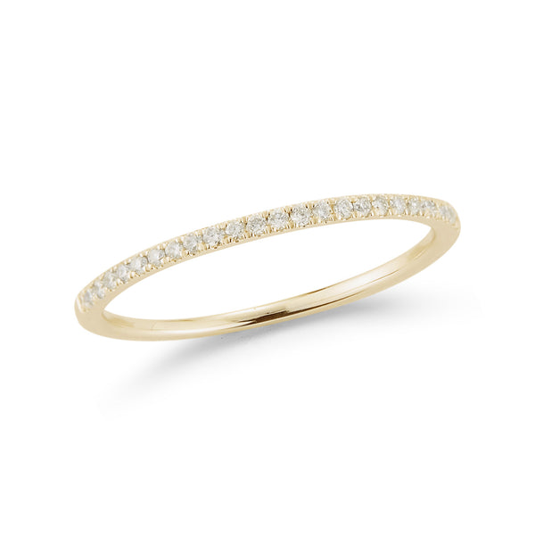 Yellow Gold-1^Designer Diamond Rings: Sylvie Rose Slim 14K Yellow Gold & Diamond Ring