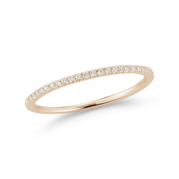 Rose Gold-1^Designer Diamond Rings: Sylvie Rose Slim 14K Rose Gold & Diamond Ring