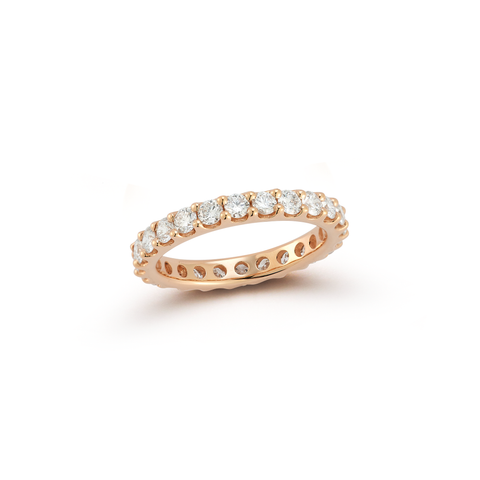 Rose Gold-1^Diamond Eternity Bands: DRD Round Eternity Band - 1.50 Cttw Rose Gold