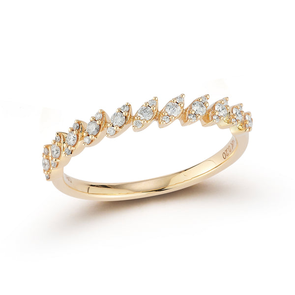 Yellow Gold-1^Stackable Rings: Sophia Ryan Teardrop Stacking Ring in Yellow Gold