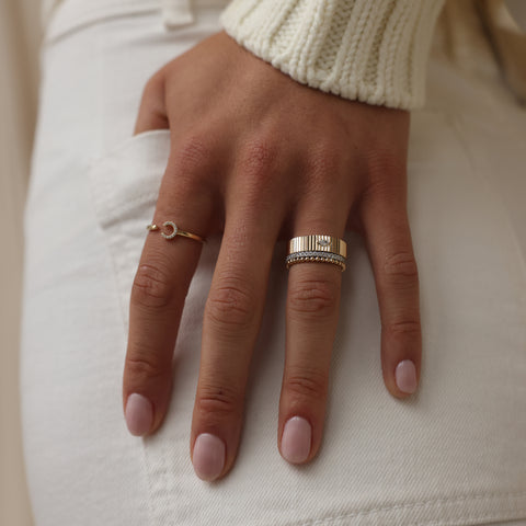 Rose Gold-3^Designer Diamond Rings: Teddi Paige Fluted Marquise Ring in Rose Gold