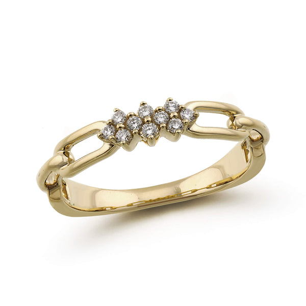 Vivian Lily Diamond Link Ring