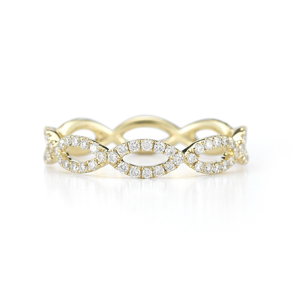 Yellow Gold-1^Eternity Ring Designs: Sophia Ryan Infinity Ring in Yellow Gold