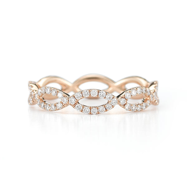 Rose Gold-1^Eternity Ring Designs: Sophia Ryan Infinity Ring in Rose Gold