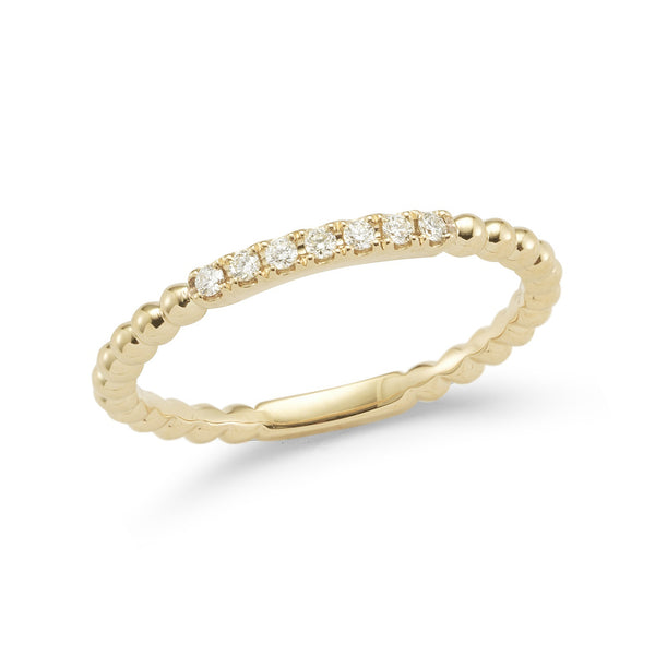 Yellow Gold-1^Diamond Bands: Poppy Rae Pebble Ring in Yellow Gold