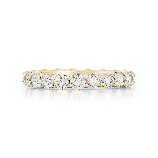 Yellow Gold-3^Diamond Eternity Bands: DRD 0.16 Ct. Round Diamond Eternity Ring in Yellow Gold