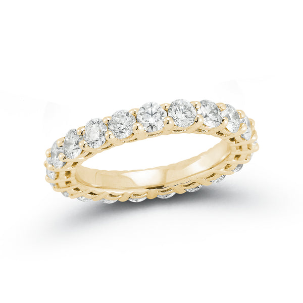 Yellow Gold-1^Diamond Eternity Bands: DRD 0.16 Ct. Round Diamond Eternity Ring in Yellow Gold