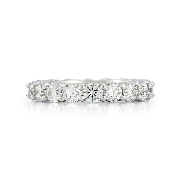 White Gold-3^Diamond Eternity Bands: DRD 0.20 Ct. Round Diamond Eternity Ring in White Gold