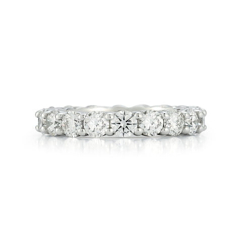 White Gold-3^Diamond Eternity Bands: DRD 0.20 Ct. Round Diamond Eternity Ring in White Gold