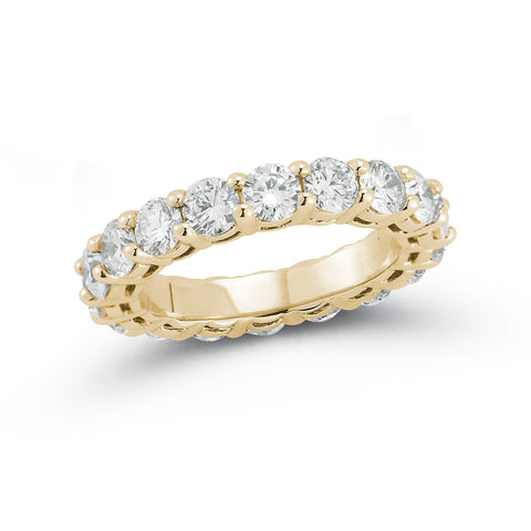 Yellow Gold-1^Diamond Eternity Bands: DRD 0.20 Ct. Round Diamond Eternity Ring in Yellow Gold