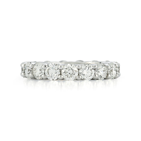 White Gold-2^Diamond Eternity Bands: DRD 0.40 Ct. Round Diamond Eternity Ring in White Gold