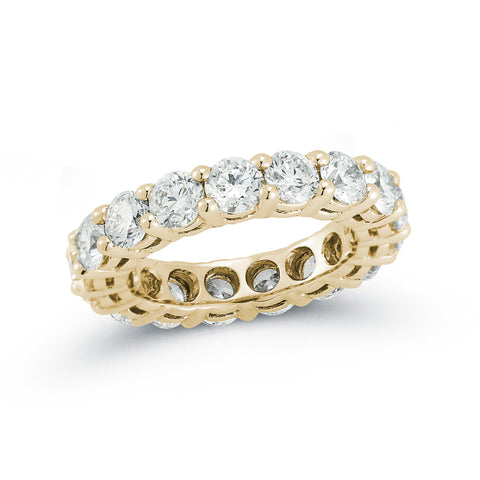 Yellow Gold-1^Diamond Eternity Bands: DRD 0.40 Ct. Round Diamond Eternity Ring in Yellow Gold