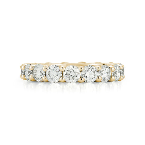 Yellow Gold-2^Diamond Eternity Bands: DRD 0.40 Ct. Round Diamond Eternity Ring in Yellow Gold