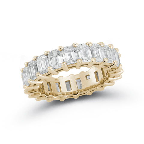 Yellow Gold-1^Diamond Eternity Bands: DRD 0.30 Ct. Emerald Cut Diamond Eternity Ring in Yellow Gold