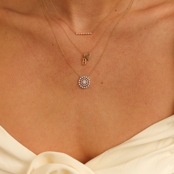 Rose Gold-2^Diamond Bar Necklaces: Lulu Jack Bezel Bar Diamond Necklace in Rose Gold