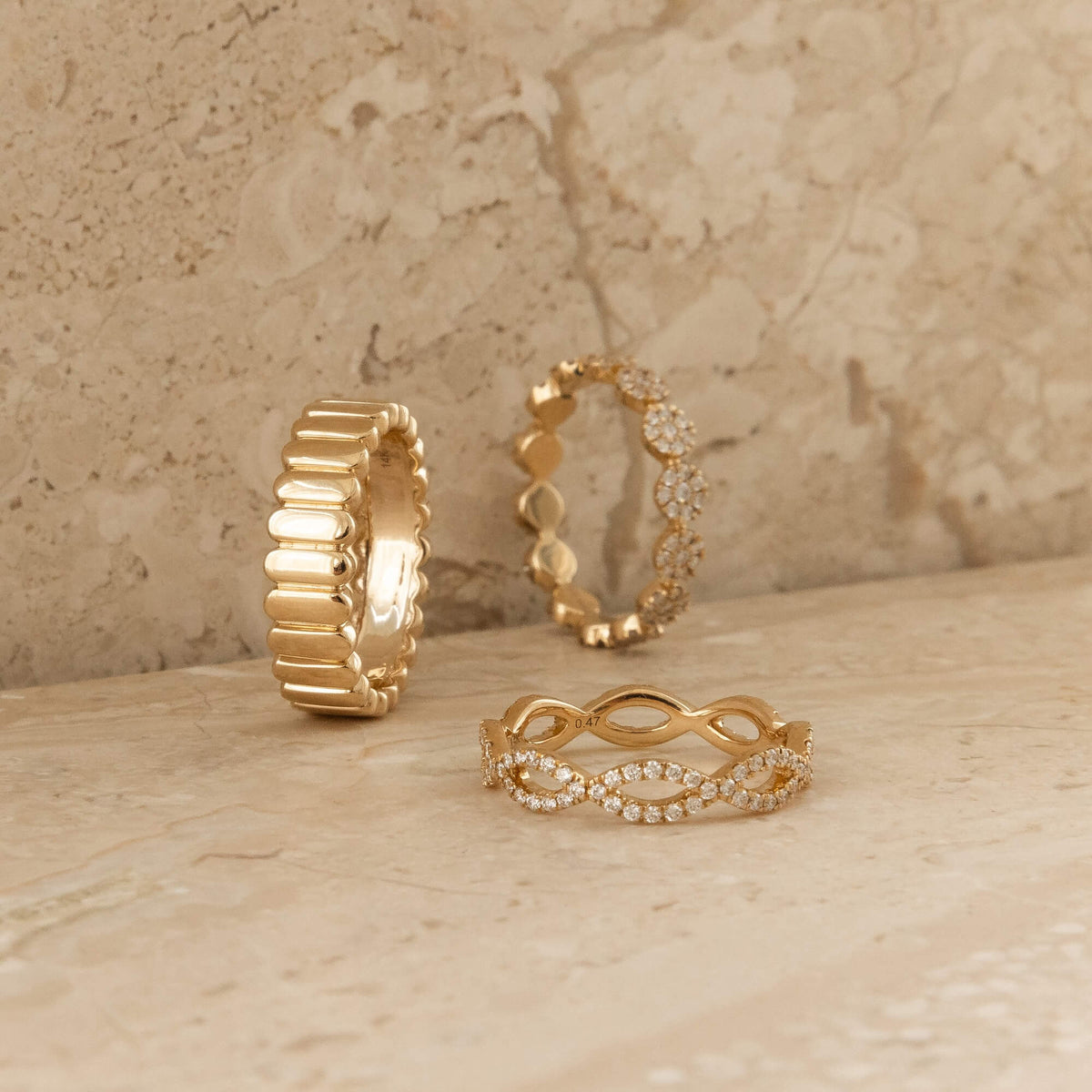 Yellow Gold-2^Eternity Ring Designs: Sophia Ryan Infinity Ring in Yellow Gold