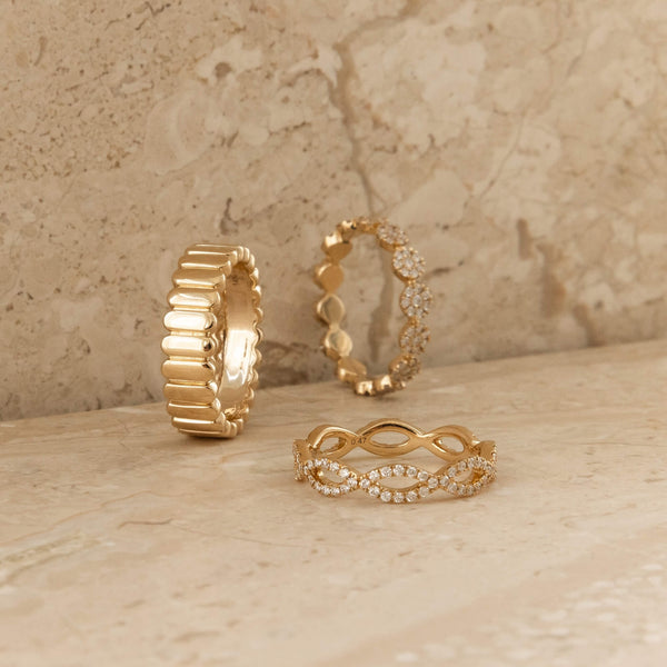 Yellow Gold-2^Eternity Ring Designs: Sophia Ryan Infinity Ring in Yellow Gold