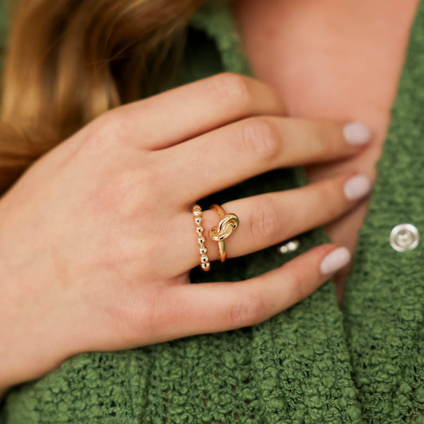 Yellow Gold^4-Gold Bands: Nana Bernice Knot Ring in Yellow Gold