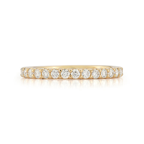 Yellow Gold-3^Diamond Eternity Bands: DRD Round Eternity Band - 0.75 Cttw Yellow Gold