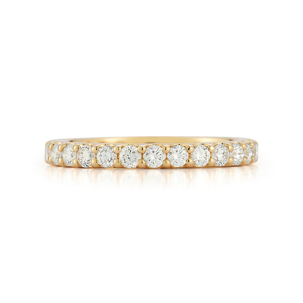 Yellow Gold-4^Diamond Eternity Bands: DRD Round Eternity Band - 1.00 Cttw Yellow Gold