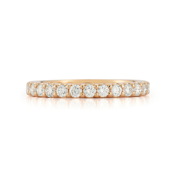 White Gold-2^Diamond Eternity Bands: DRD Round Eternity Band - 1.00 Cttw White Gold