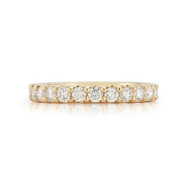 Yellow Gold-4^Diamond Eternity Bands: DRD Round Eternity Band - 1.50 Cttw Yellow Gold