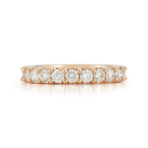 Rose Gold-2^Diamond Eternity Bands: DRD Round Eternity Band - 2.00 Cttw in Rose Gold