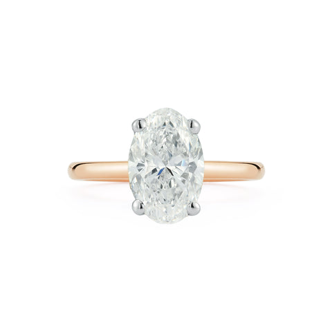 Rose Gold-1^Diamond Engagement Ring: The Oval Solitaire in Rose Gold