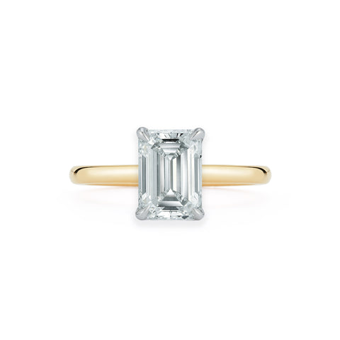 Yellow Gold-1^Diamond Engagement Rings: The Emerald Solitaire - 1.7 Ct Ring in Yellow Gold