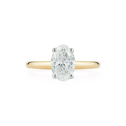 Yellow Gold-1^Diamond Engagement Ring: The Oval Solitaire in Yellow Gold