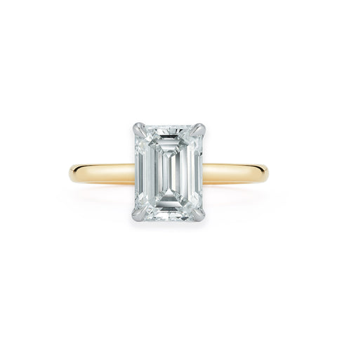 Yellow Gold-1^Diamond Engagement Ring: The Emerald Solitaire in Yellow Gold