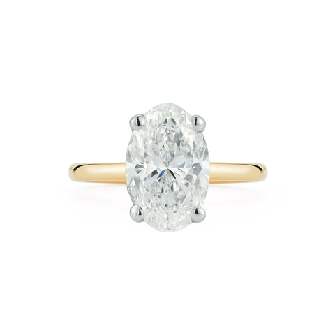 Yellow Gold-1^Diamond Engagement Ring: The Oval Solitaire in Yellow Gold