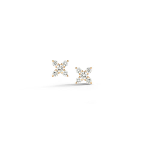 Yellow Gold-1^Designer Stud Earrings: Ava Bea X Studs in Yellow Gold