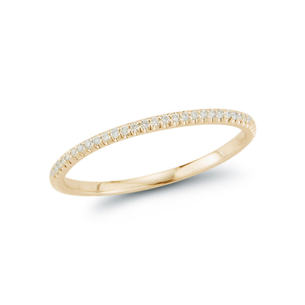 Yellow Gold-1^Eternity Ring Designs: Sylvie Rose Slim Eternity Ring in Yellow Gold