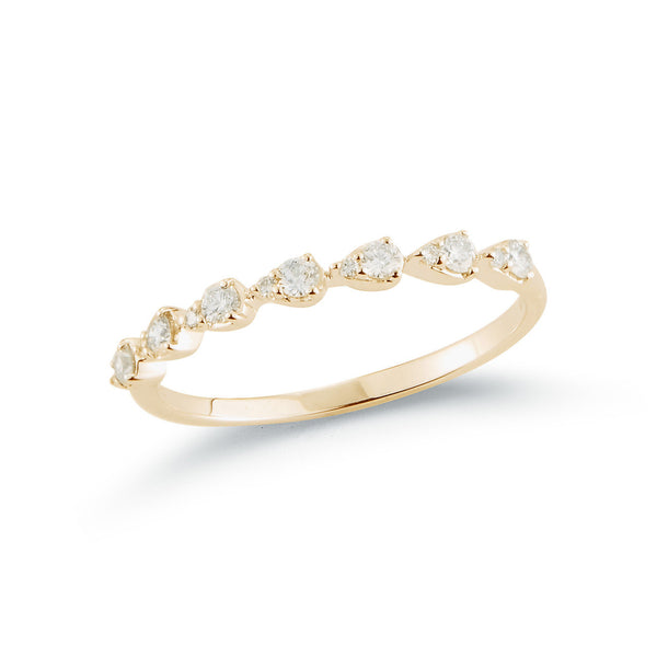 Yellow Gold-1^Stackable Rings: Sophia Ryan Teardrop Stacking Ring in Yellow Gold