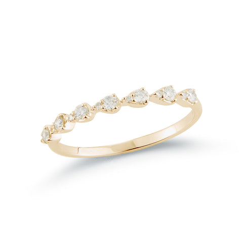 Yellow Gold-1^Stackable Rings: Sophia Ryan Teardrop Stacking Ring in Yellow Gold