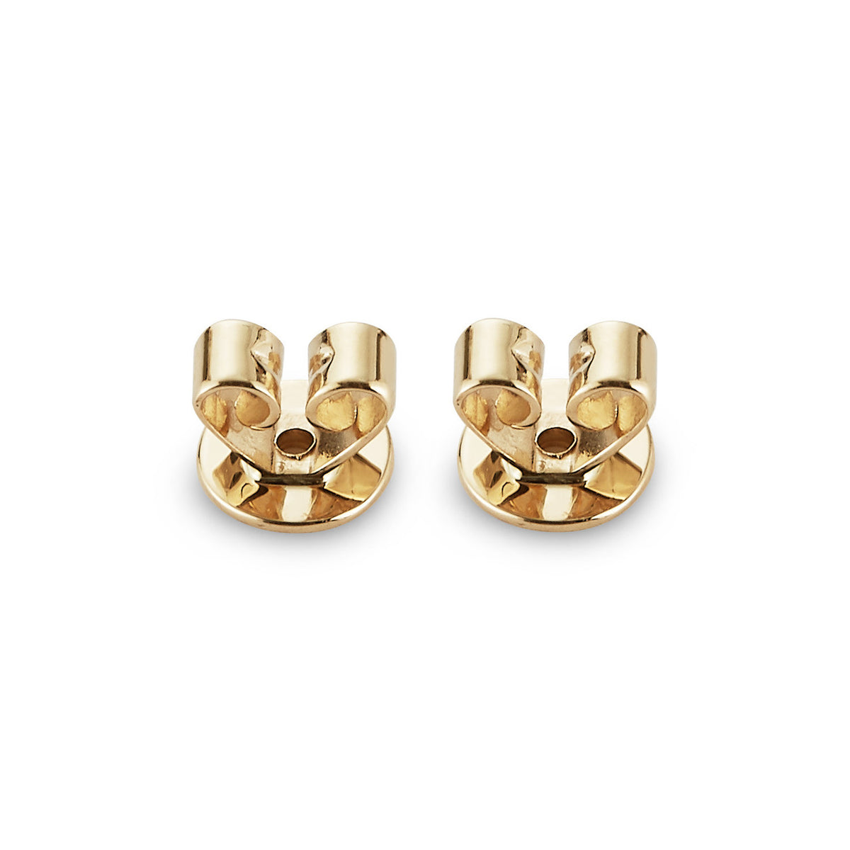 Yellow Gold-1^Earring Backs: 5mm 14k Yellow Gold Earring Backs